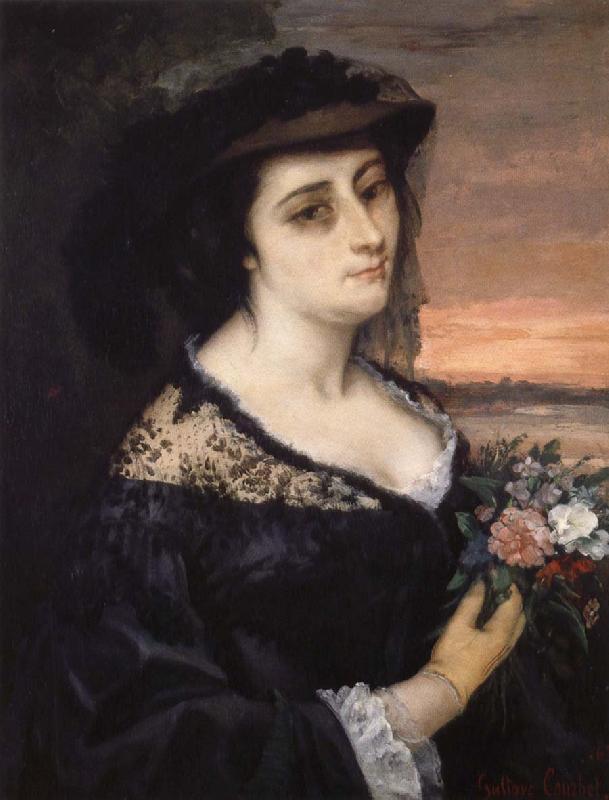 Gustave Courbet Portrait of Laure Borreau France oil painting art